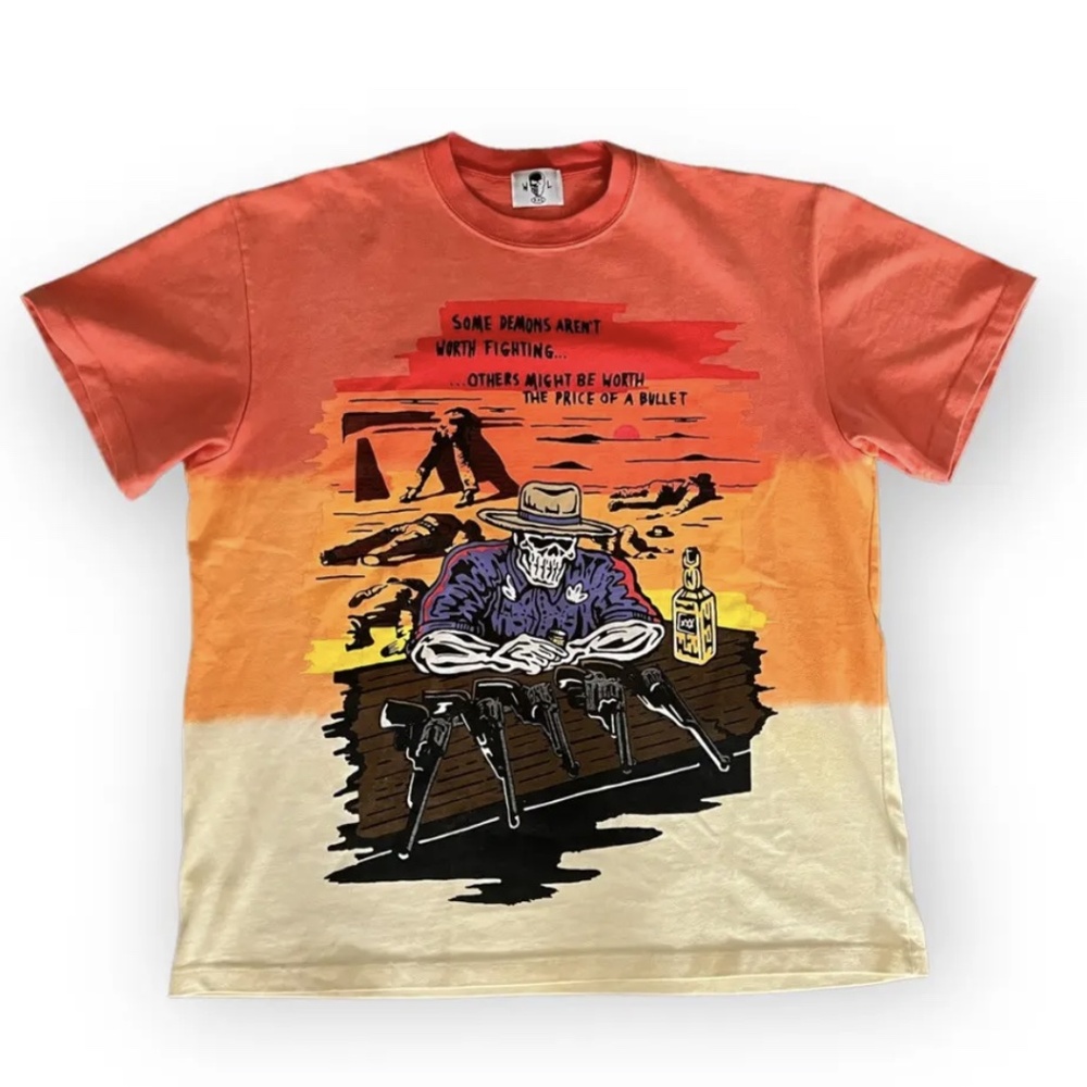 NWOT Warren Lotas ORANGE PISTOLS TEE